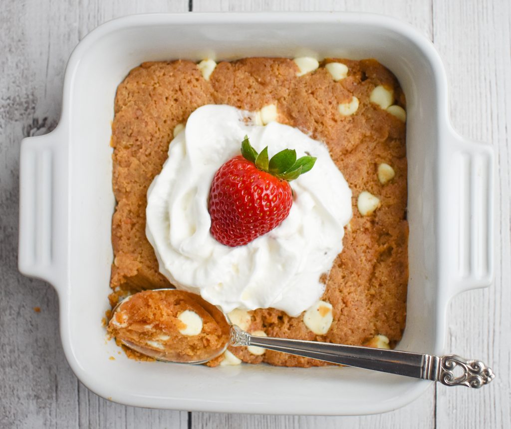 FiveMinute LowFODMAP Almond Butter White Chocolate Microwave Cookie