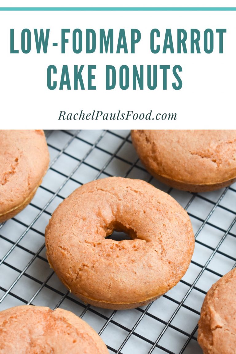 LowFODMAP Baked Carrot Cake Doughnuts; Glutenfree, Dairyfree Dr
