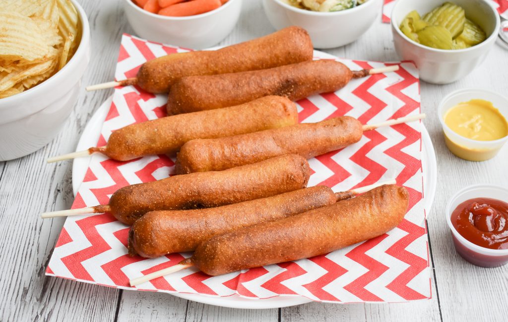 Low-FODMAP Corn Dogs; Gluten-free, Dairy-free | Rachel Pauls Food