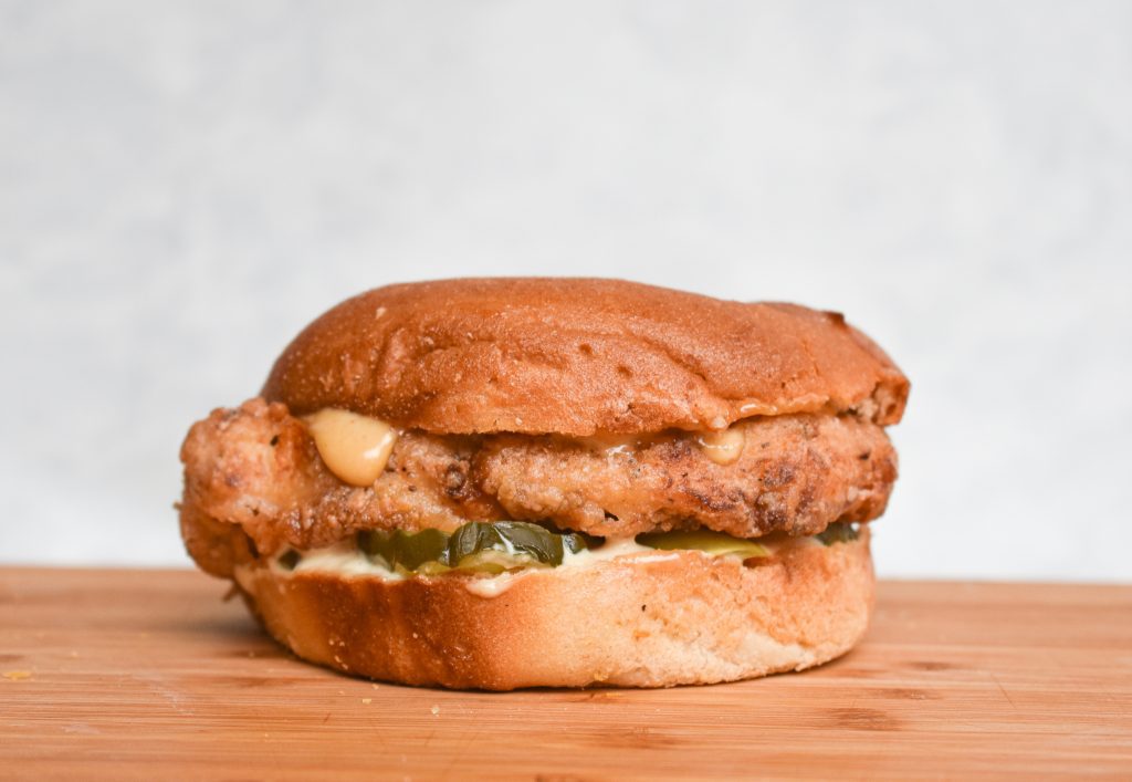 LowFODMAP ‘Copycat’ ChickFilA Chicken Sandwich; Glutenfree, Dairy