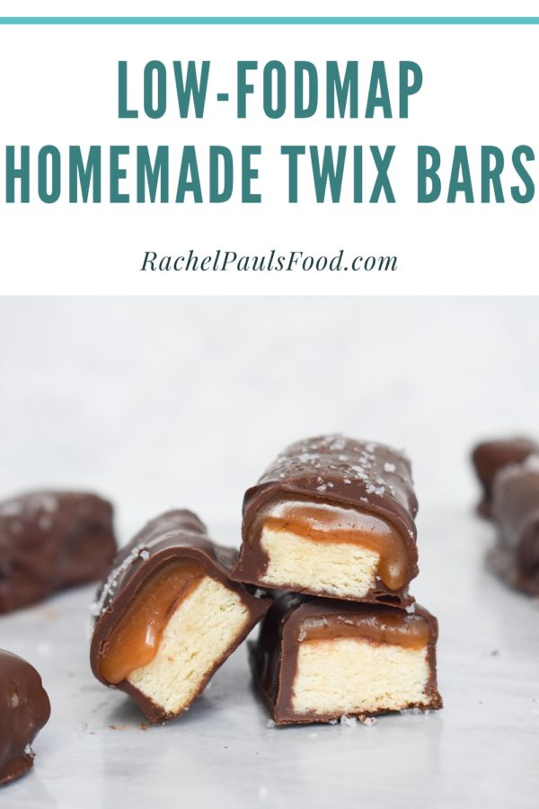 LowFODMAP Homemade ‘Twix’ Cookie Bars; Glutenfree Dr. Rachel Pauls