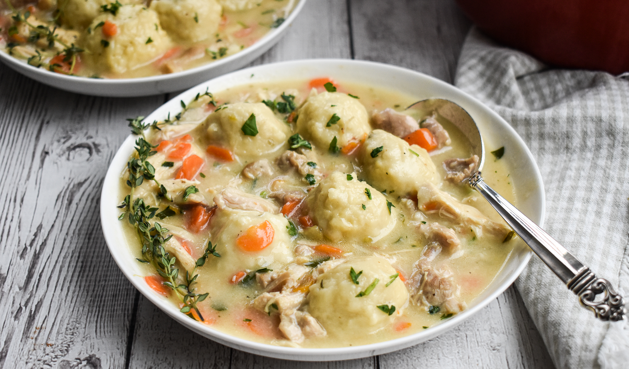 The Best Low-FODMAP Chicken and Dumplings; Gluten-free