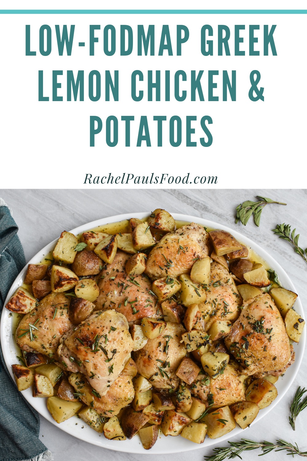 Sheet Pan Lemon Rosemary Chicken - Bariatric Meal Prep