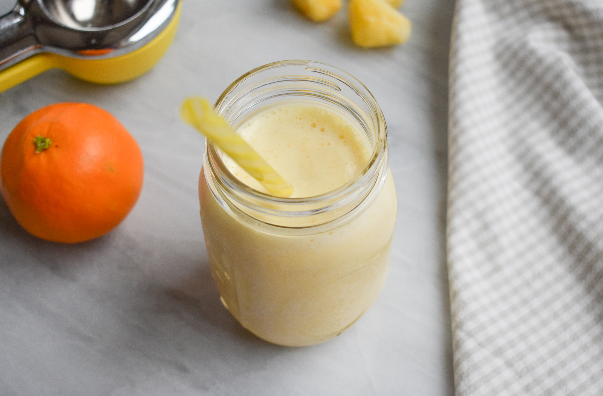 Orange Smoothie With Pineapple - Dizzy Busy and Hungry!