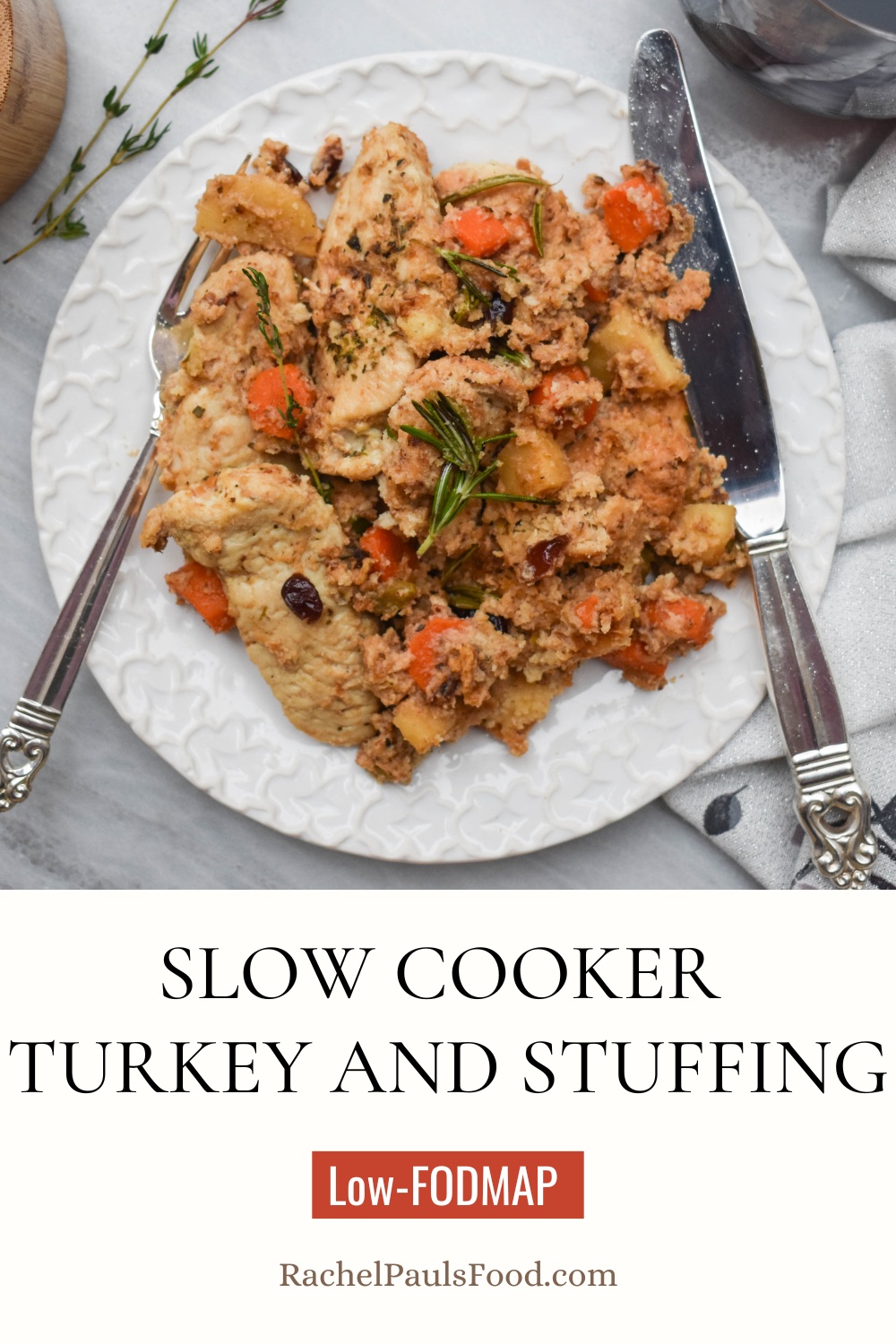 5-Ingredient Turkey Stuffing Slow Cooker Casserole