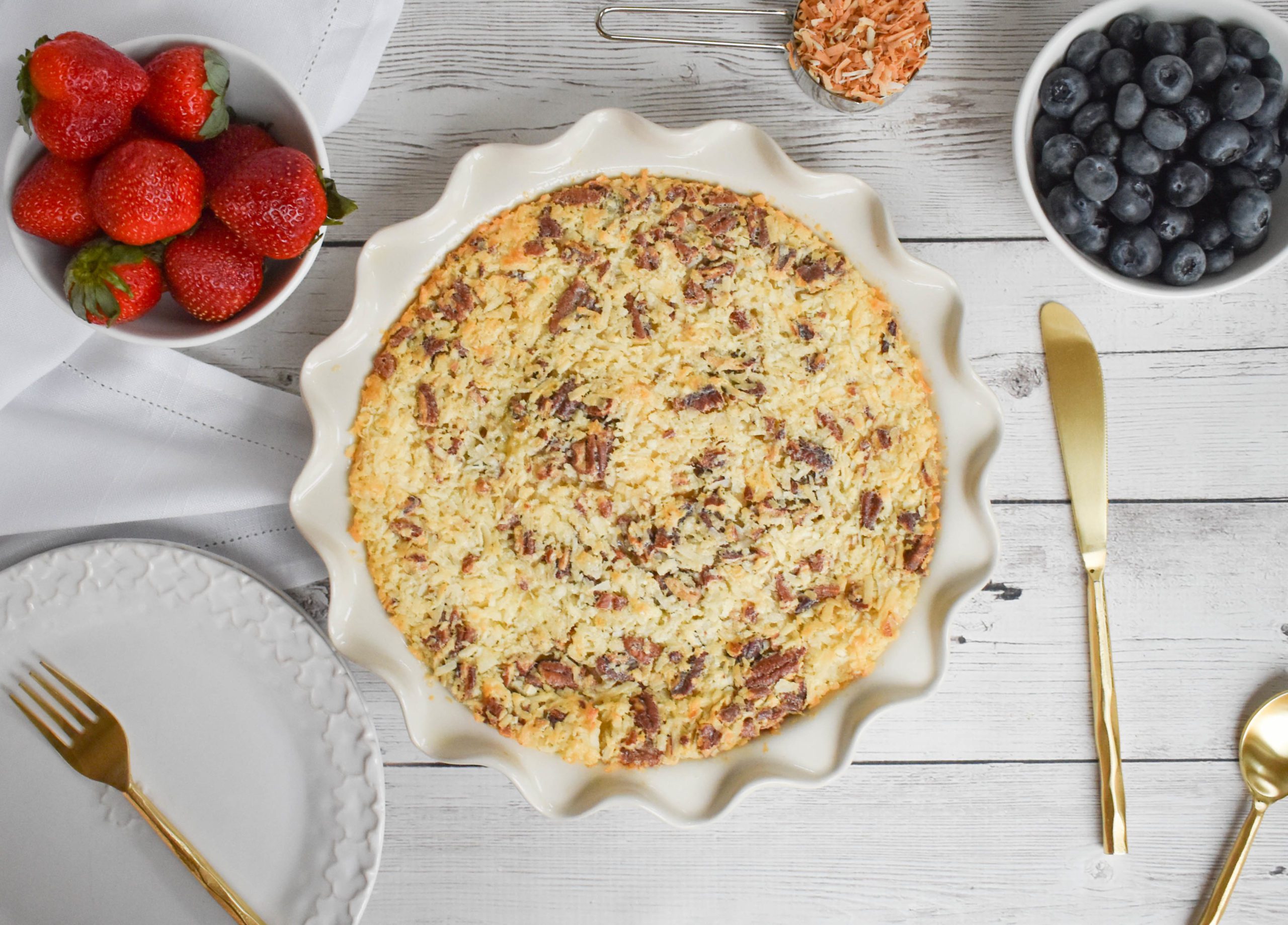 “Impossible” LowFODMAP Coconut, Chocolate & Pecan Pie; Glutenfree, Dairyfree Rachel Pauls Food