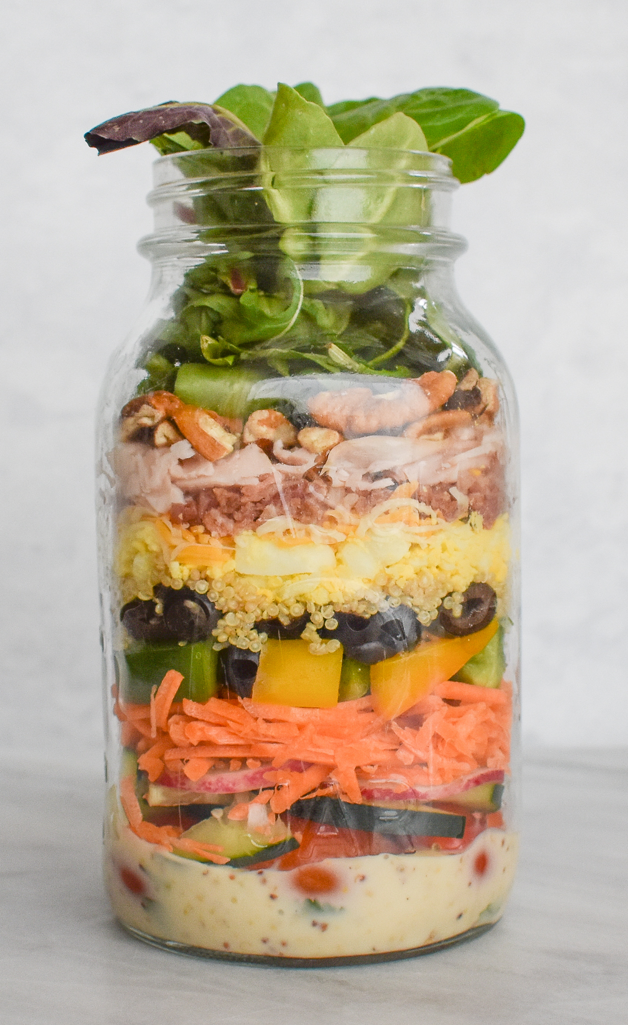 Mason Jar Peanut Salad - Nourished by Nic