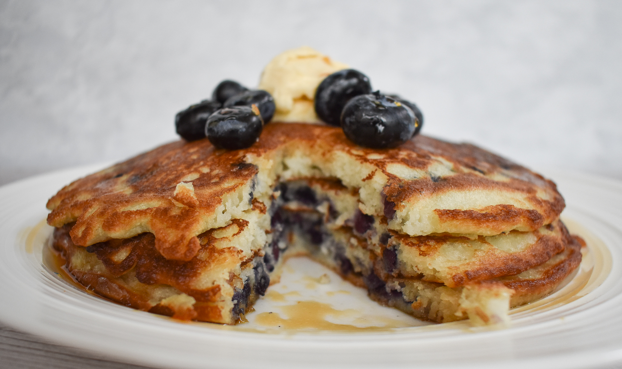 Simply Delicious LowFODMAP Blueberry Pancakes; Glutenfree, Dairyfree