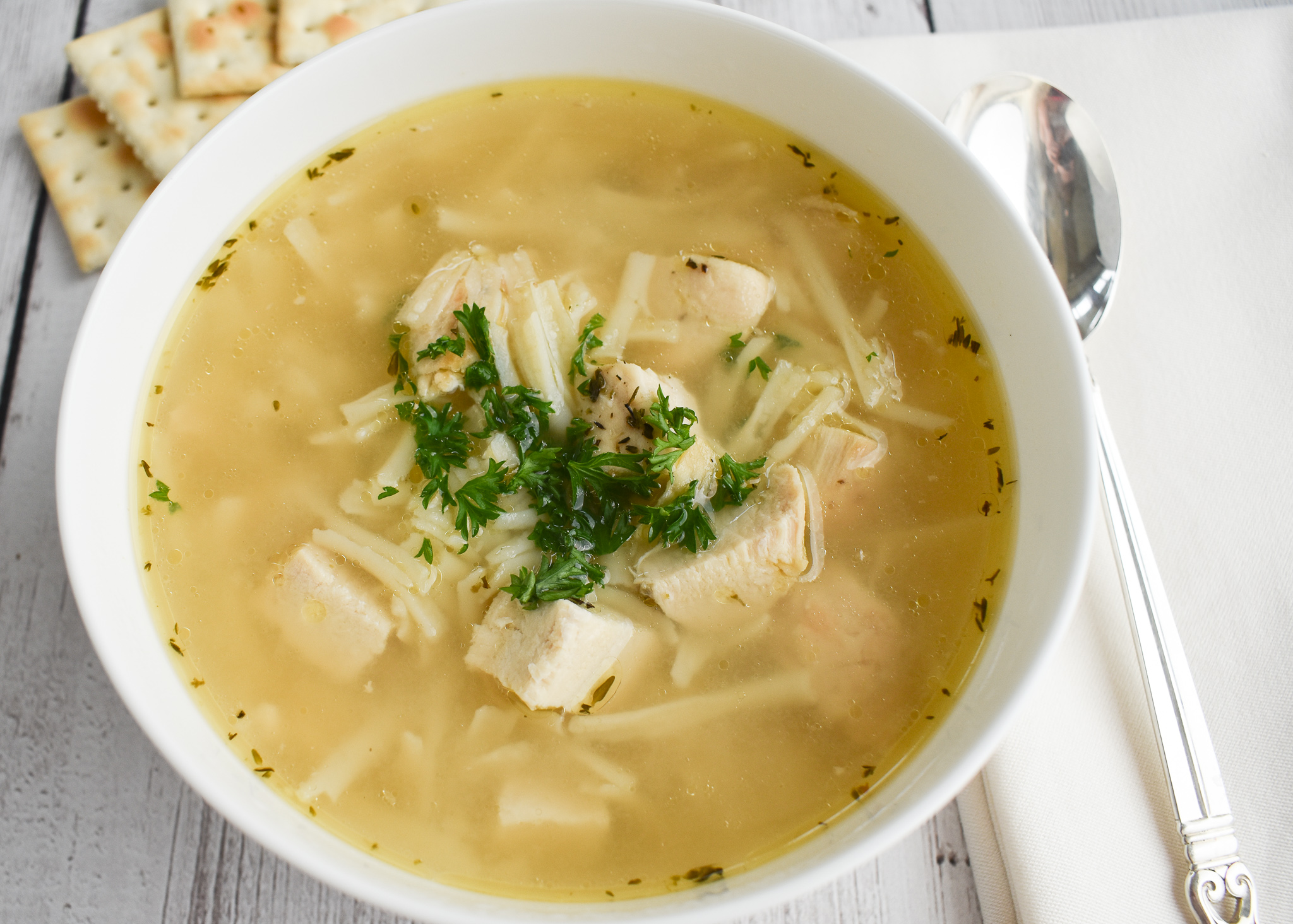 Gluten-free Chicken Noodle Soup in Slow Cooker