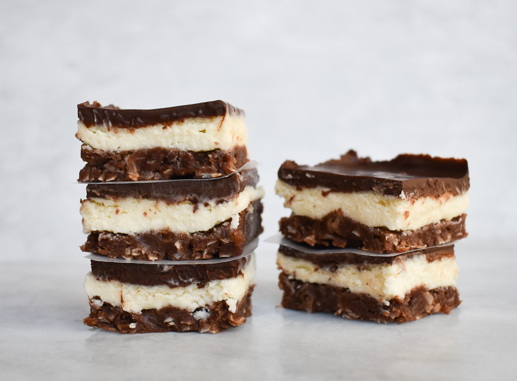low fodmap nanaimo bars 2 stacks