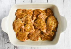 low fodmap maple dijon chicken thighs