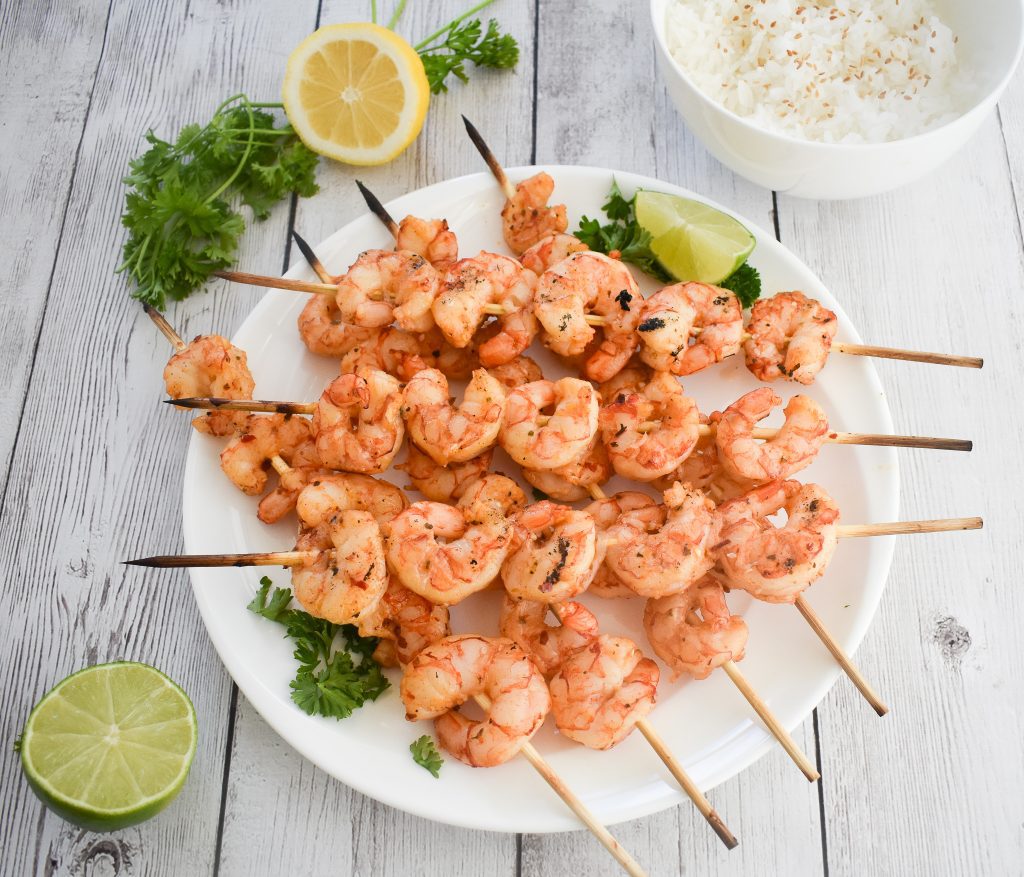LowFODMAP Sweet and Spicy Grilled Shrimp Recipe; Glutenfree, Dairy