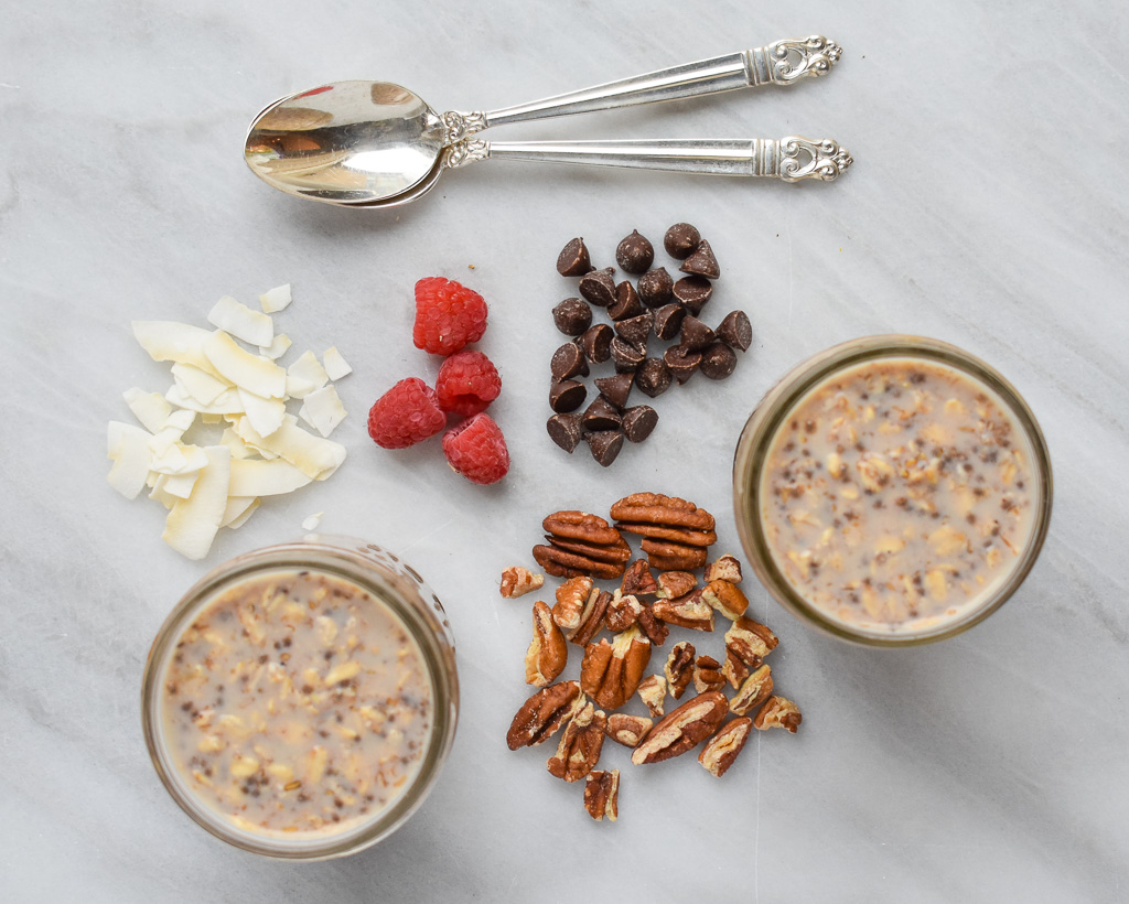 Easy, Gluten-Free Overnight Oats (4 FLAVORS!) - Meaningful Eats