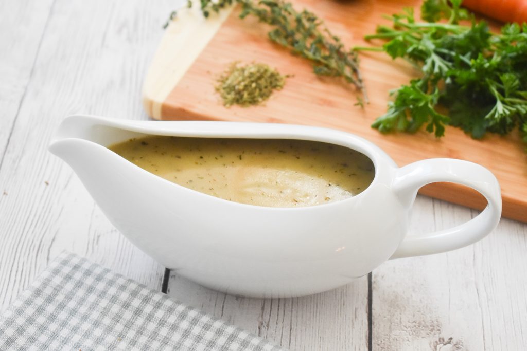 Traditional LowFODMAP Gravy Recipe; Glutenfree Dr. Rachel Pauls