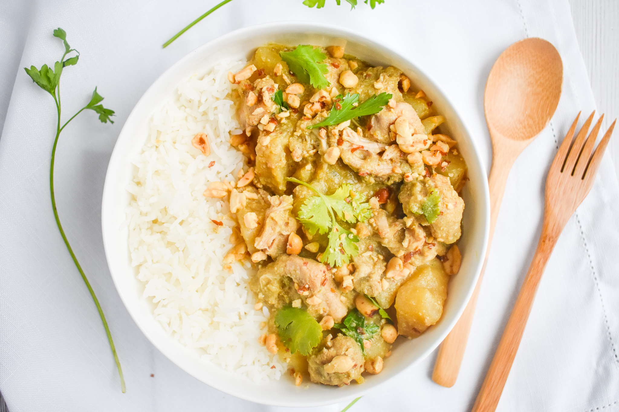 Low-FODMAP Curry Chicken and Potatoes.