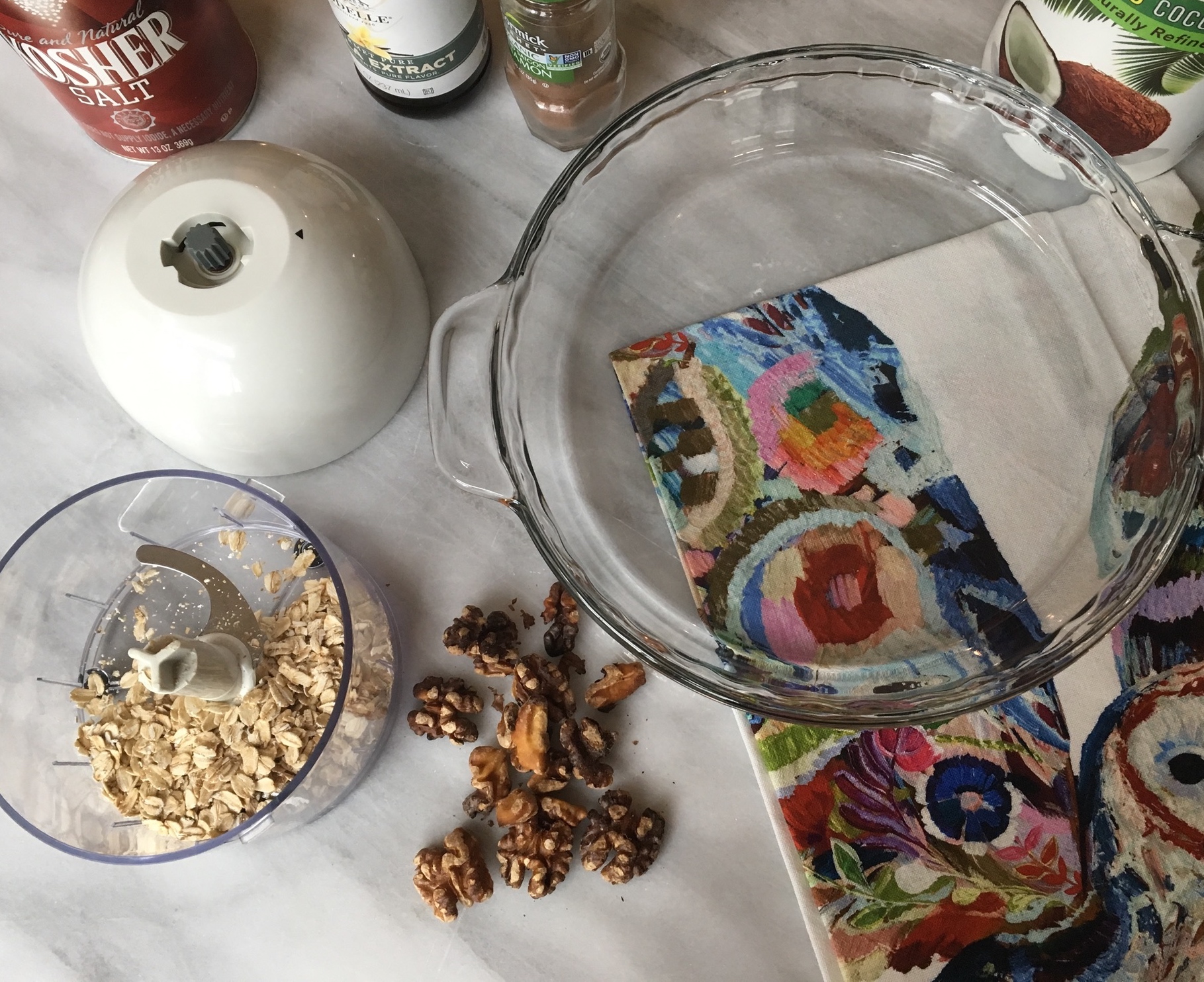 LowFODMAP Oat and Nut Pie Crust; Glutenfree, Dairyfree Rachel