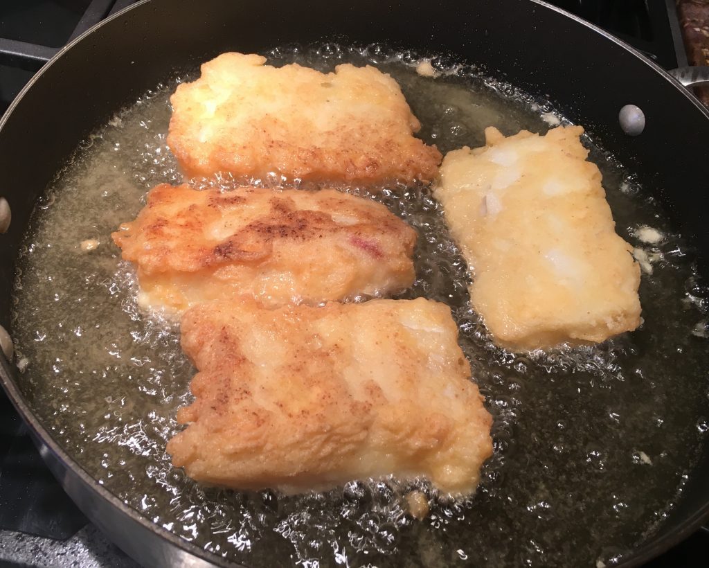 Crispy LowFODMAP Breaded Fish for Fish and Chips; Glutenfree, Dairy