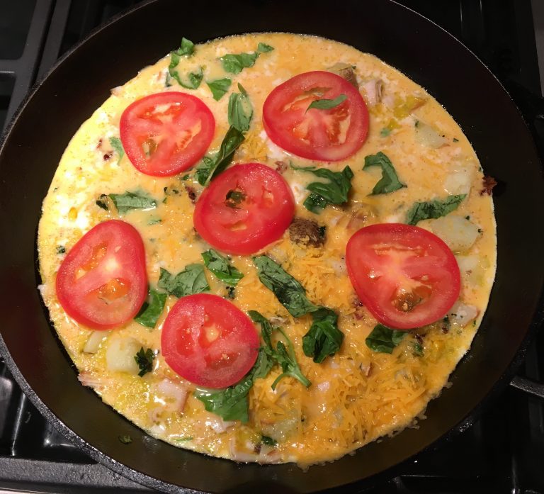 Sensational LowFODMAP Bacon, Spinach & Basil Frittata Recipe; Gluten