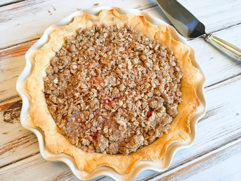 low fodmap strawberry rhubarb pie