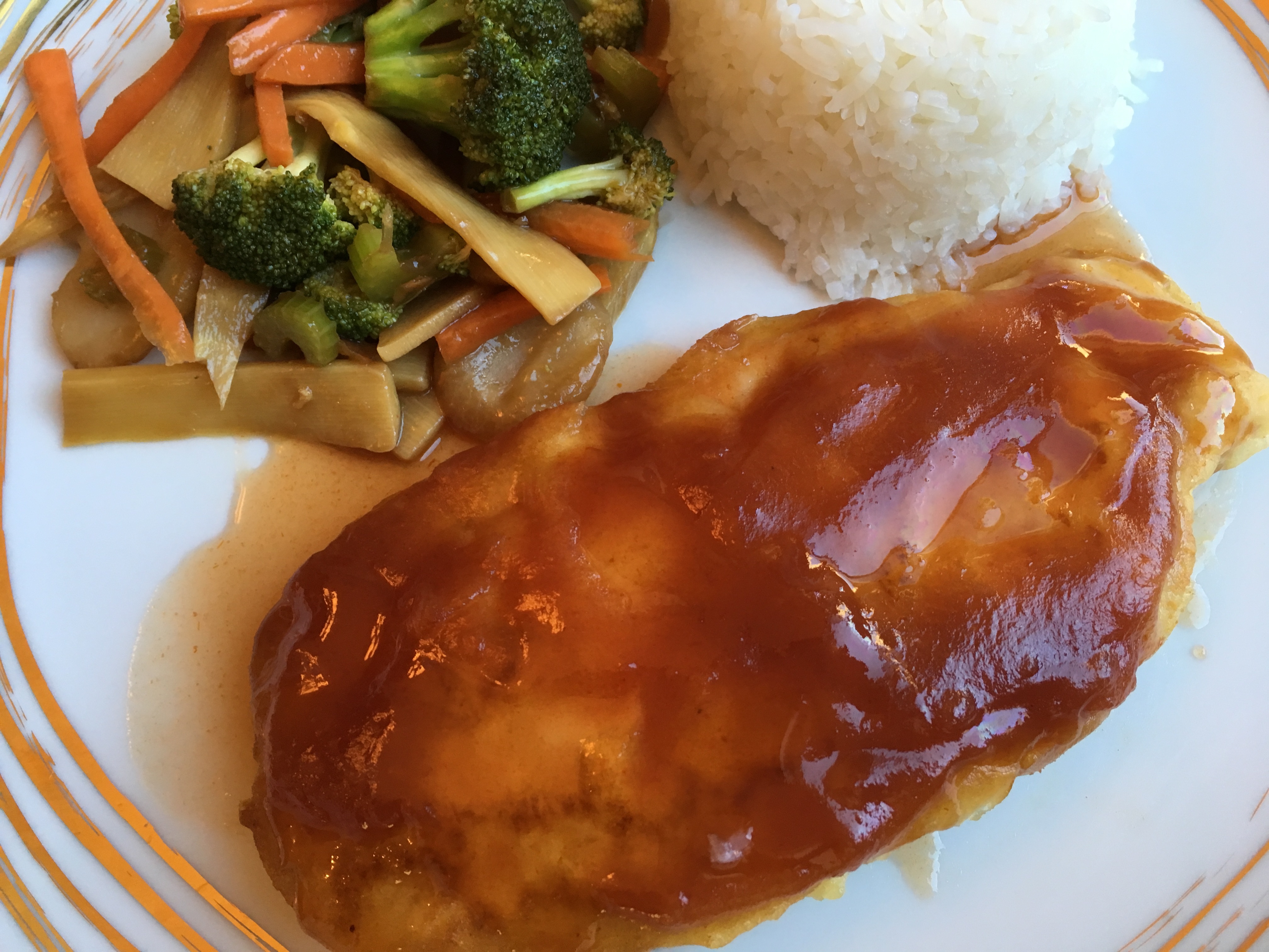 Zev's Favorite LowFODMAP Sweet & Sour Chicken with Dipping Sauce
