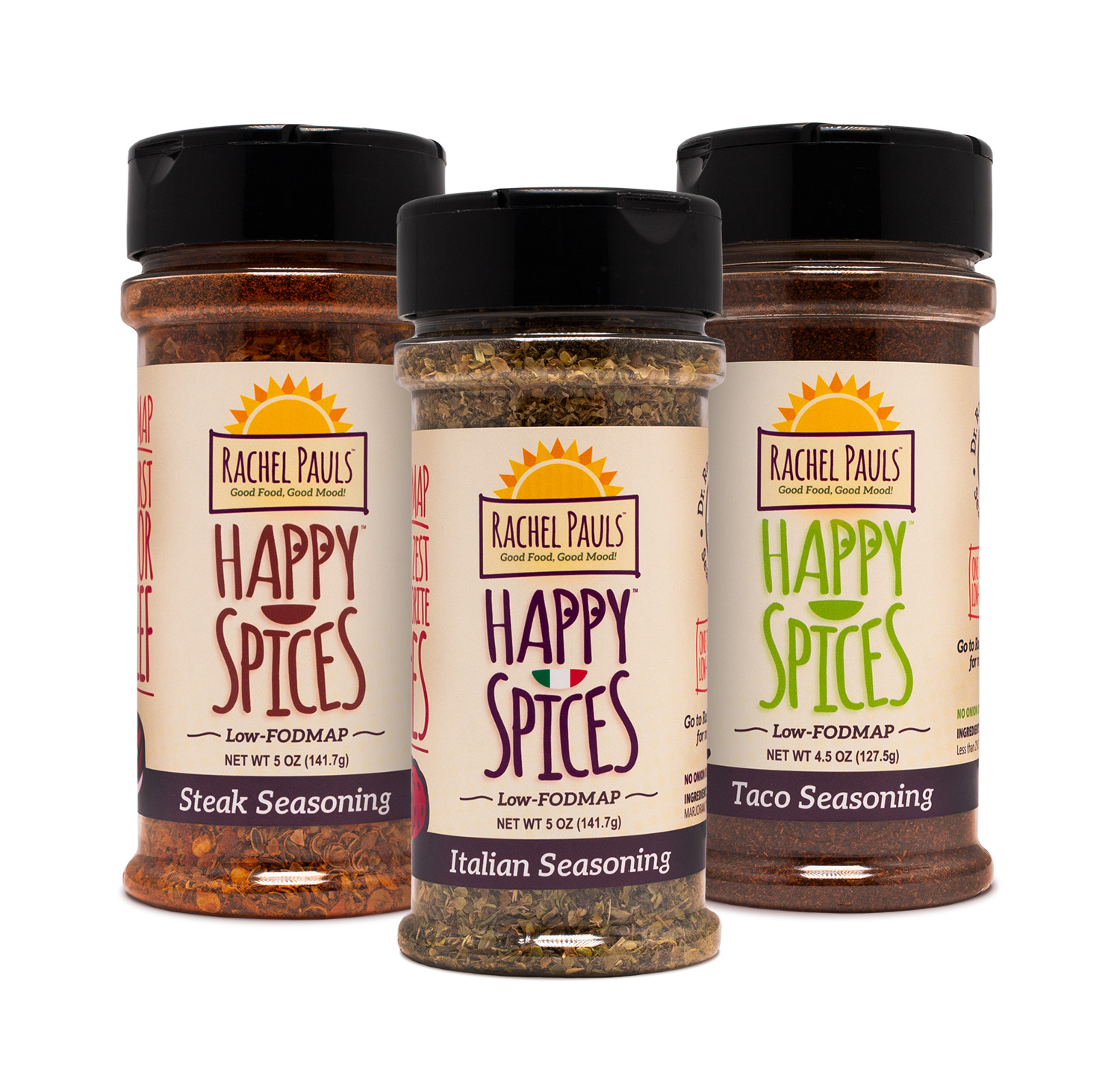 Introducing Low-FODMAP Happy Spices Seasoning Blends by Dr. Rachel Pauls (N...