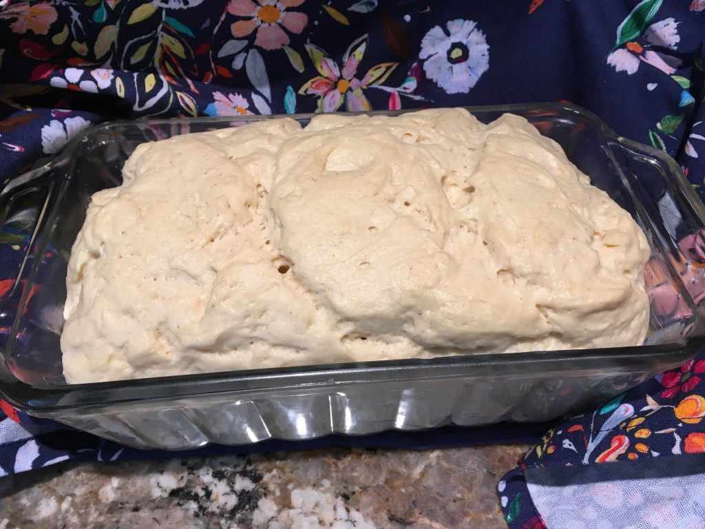 Maple Egg Bread - after rise