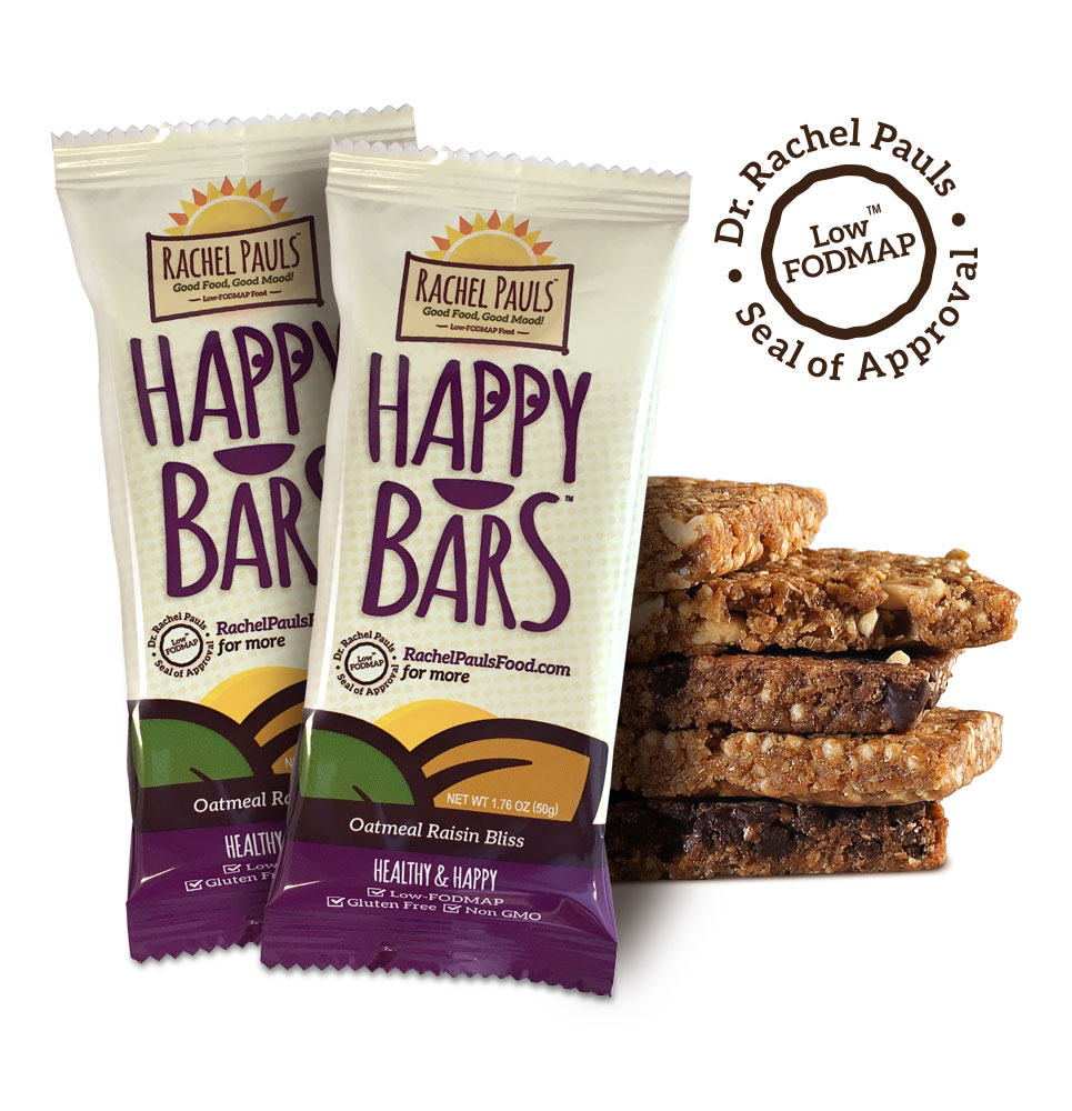 Low FODMAP Oatmeal Raisin Bliss Energy Bars Rachel Pauls Food
